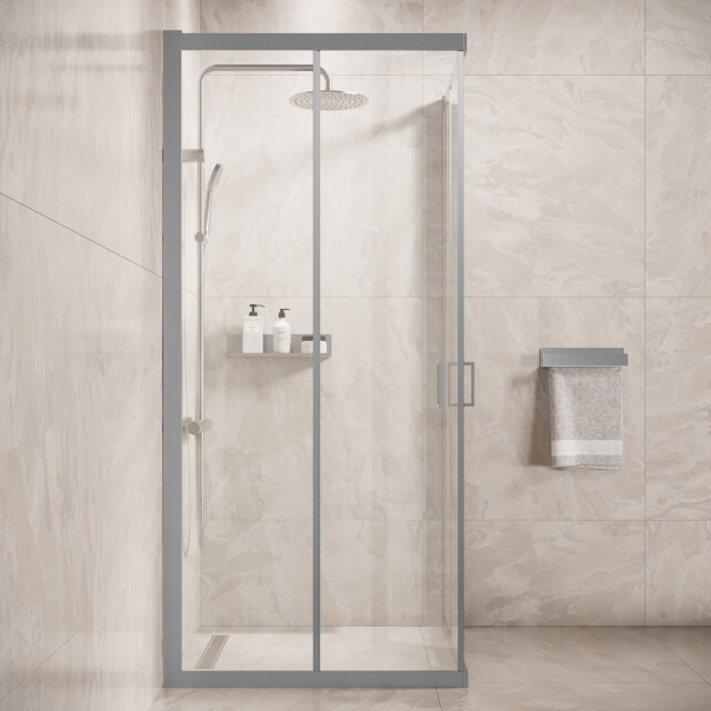 Badplaats Douchecabine dakota 90 x 90 x 185 cm chroom douchewand met 3182072 large