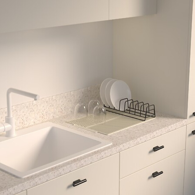 Casa di Elturo Siliconen druipmat met afdruiprek – antislip vaatdroogmat – 43,5 x 33 x 3198260 large