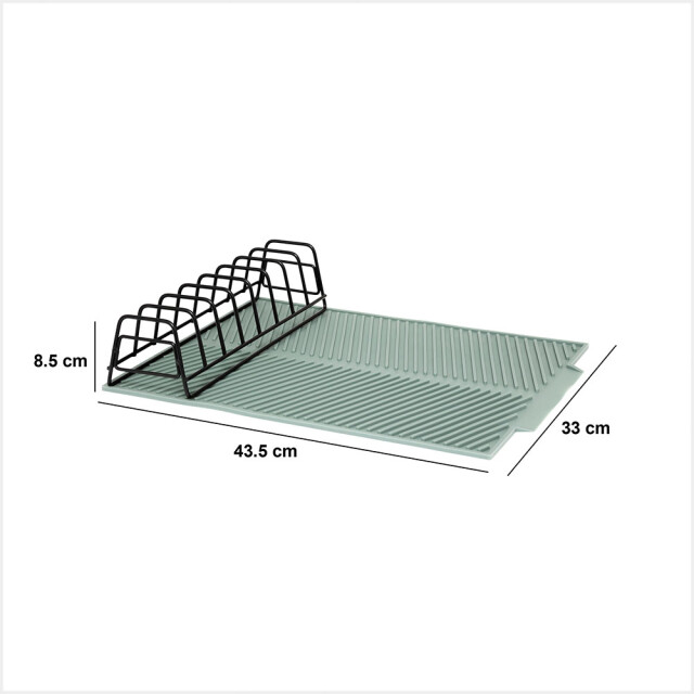 Casa di Elturo Siliconen druipmat met afdruiprek – antislip vaatdroogmat – 43,5 x 33 x 3198261 large