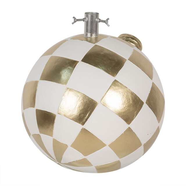 Clayre & Eef Kerstboom standaard 42x42x44 cm goudkleurig keramisch materiaal 3198380 large