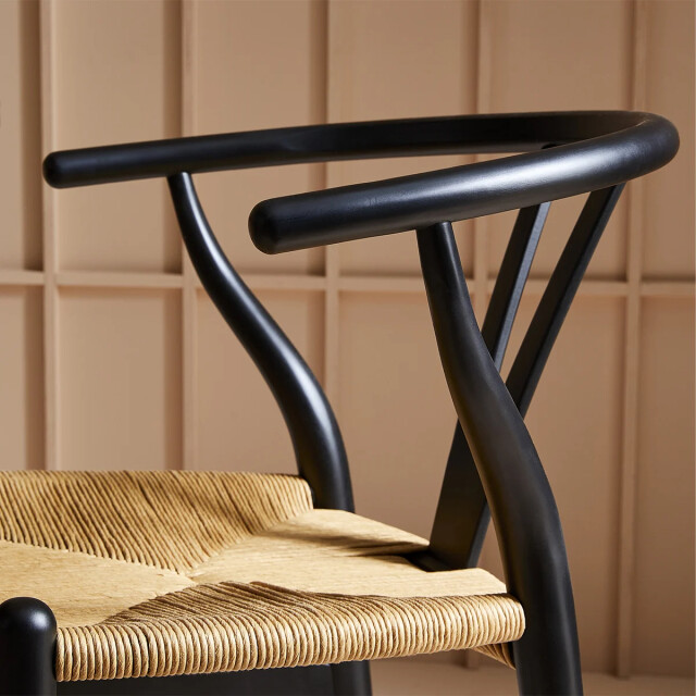Signature Set van 2 stoelen oslo beuken zwart en riet 2929833 large