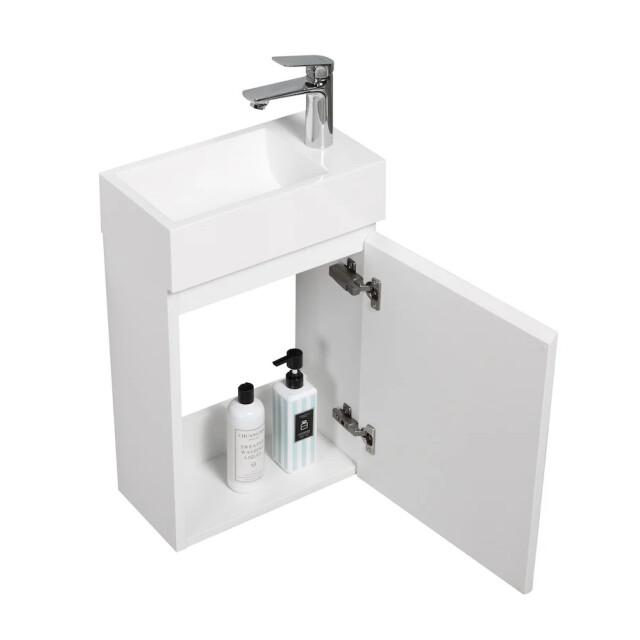 Badplaats Toiletmeubel angela 40 x 22 cm hoogglans fonteinmeubel met 3181183 large