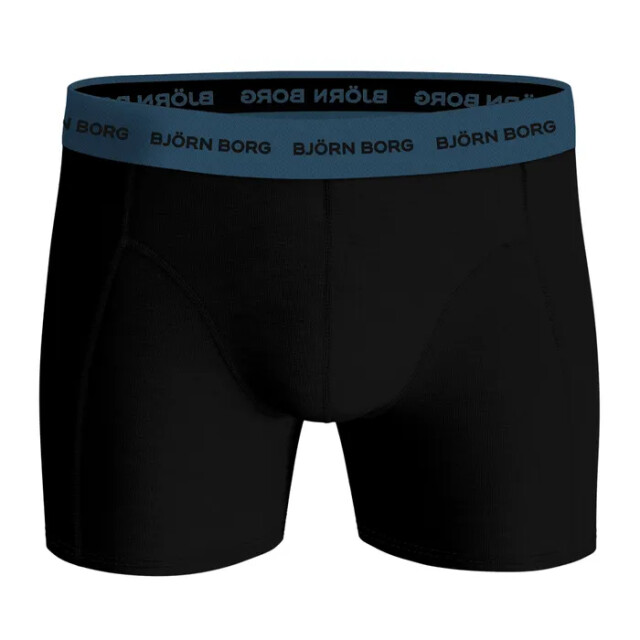 Björn Borg Björn borg cotton stretch boxershorts 3-pack – zwart, donker & bladerenprint 10003372-MP006 large