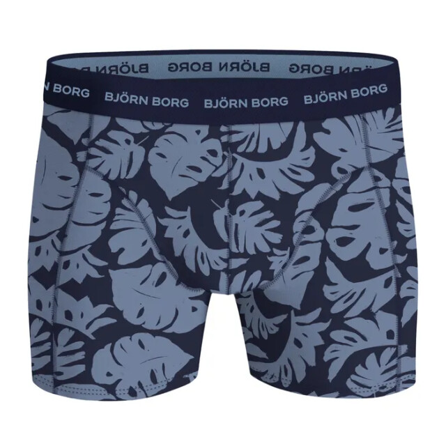 Björn Borg Björn borg cotton stretch boxershorts 3-pack – zwart, donker & bladerenprint 10003372-MP006 large