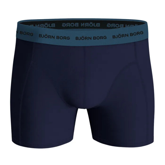 Björn Borg Björn borg cotton stretch boxershorts 3-pack – zwart, donker & bladerenprint 10003372-MP006 large