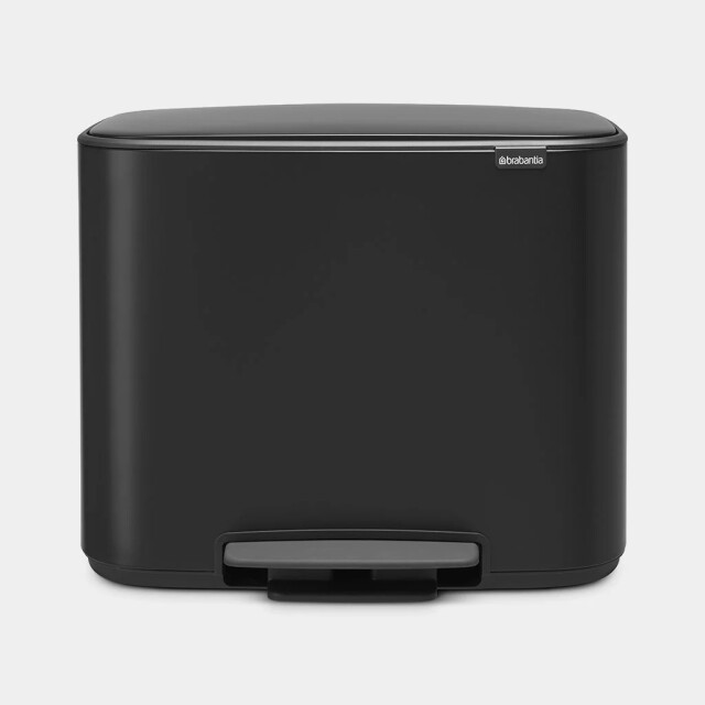 Brabantia Bo pedaalemmer 3 x 11 liter matt black 121104 large