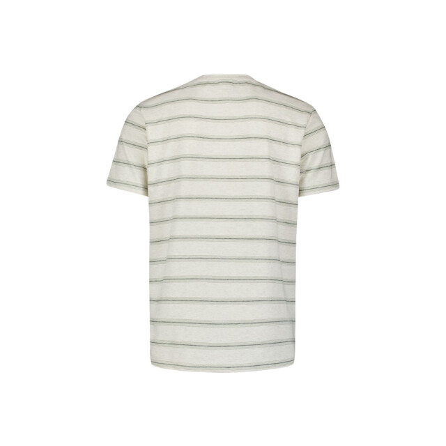 No Excess T-shirt crewneck jacquard stripe ecru dessin 5339.08.0006 large