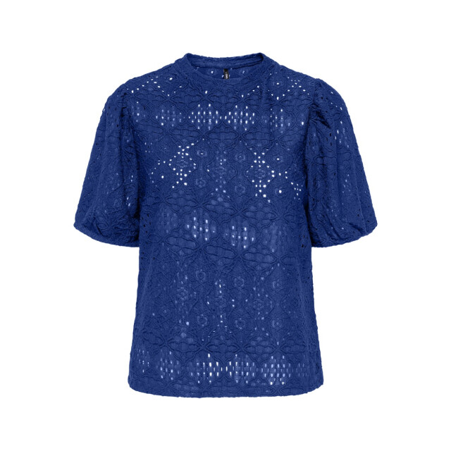 Only Onlluz ss puff sleeve top jrs kobalt 4339.34.0016 large