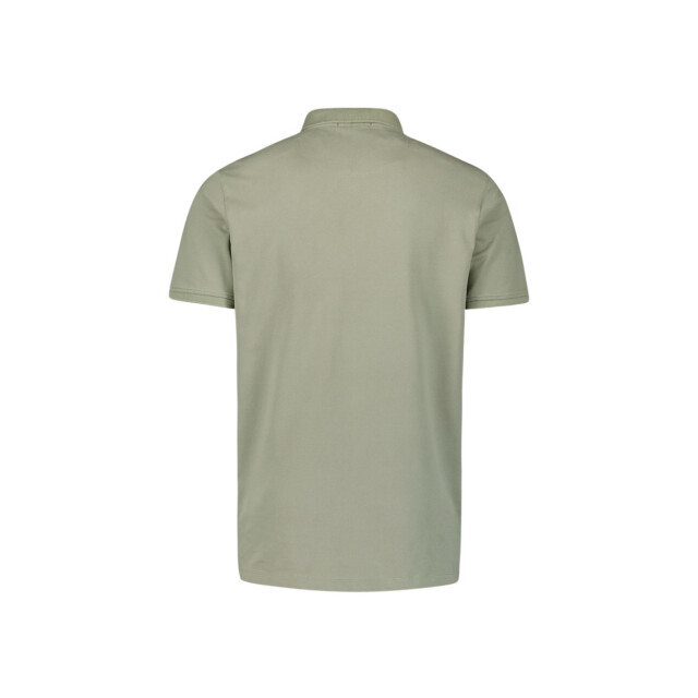 No Excess Polo zip pique garment dyed olijf 5369.22.0009 large