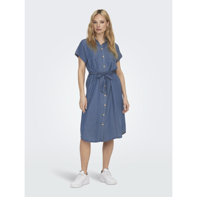 Only Onlpema hannover ss dnm sh dress qytnoos blue denim 4420.35.0007 large