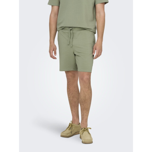 Only & Sons Onskian reg seersucker shorts noos olijf 5159.22.0001 large