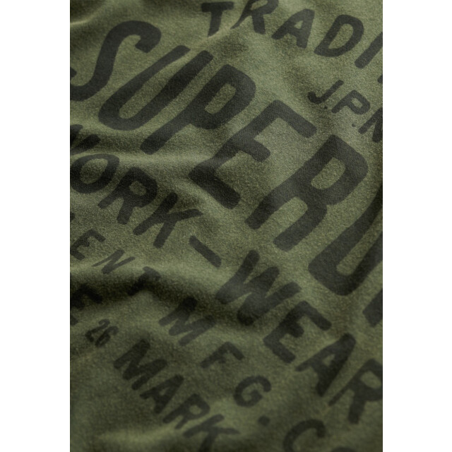 Superdry Work wear t-shirt army 5339.26.0108 large