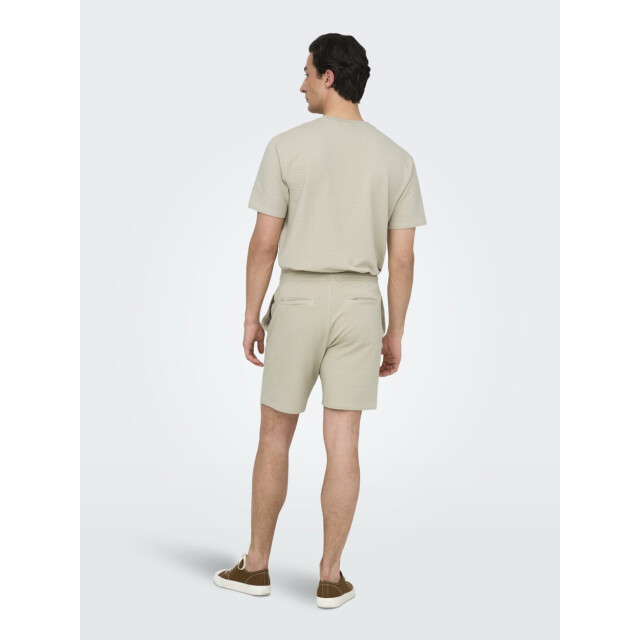 Only & Sons Onskian reg seersucker shorts beige 5159.05.0011 large