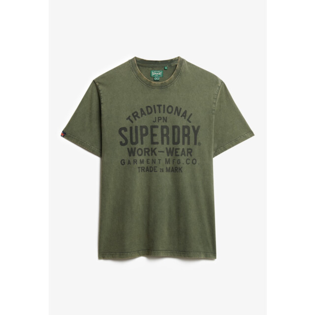 Superdry Work wear t-shirt army 5339.26.0108 large