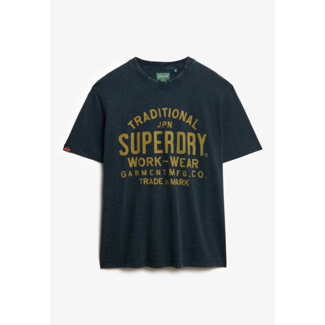 Superdry Work wear t-shirt navy 5339.37.0327 large