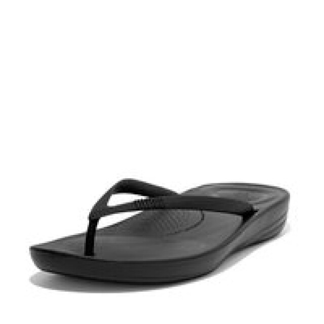 FitFlop Slippers dames iqushion ergonomic FitFlop iQushion Slippers Zwart – Ergonomische Steun & Ultiem Comfort large