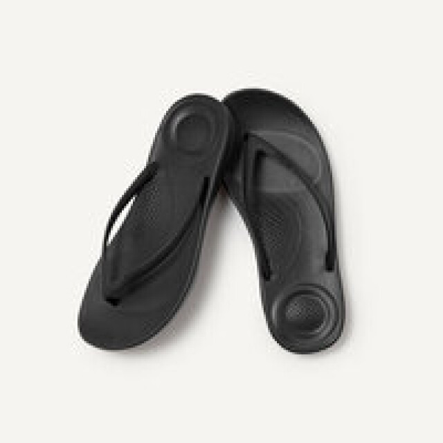 FitFlop Slippers dames iqushion ergonomic FitFlop iQushion Slippers Zwart – Ergonomische Steun & Ultiem Comfort large