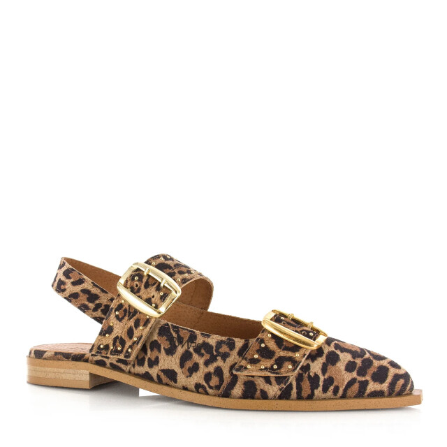 DWRS Label Dwrs port isabel panterprint slingback slingback sandalen dames S2847-06 8318 large