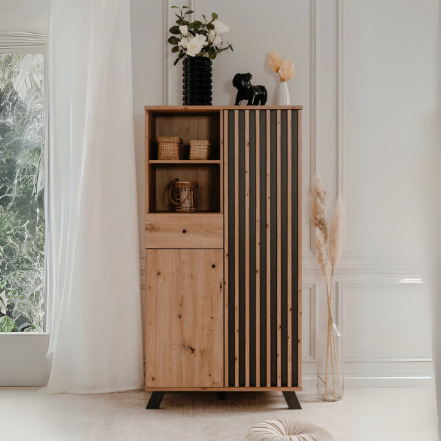 CaliCosy Buffet met 2 deuren, 2 vakken en 1 lade h156 cm medan 2930363 large