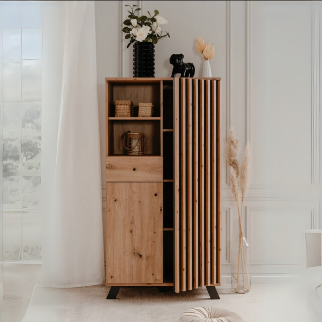 CaliCosy Buffet met 2 deuren, 2 vakken en 1 lade h156 cm medan 2930363 large