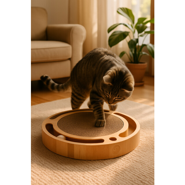 4animalz ® toy kattenspeeltje met krabpaal 40 cm doorsnede 3048858 large