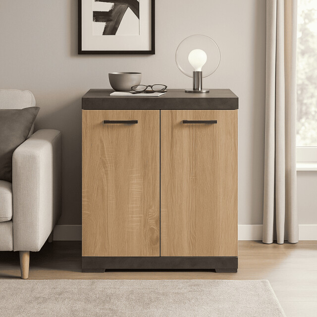 CaliCosy Buffet met 2 deuren en interne plank l80cm bristol 2937061 large
