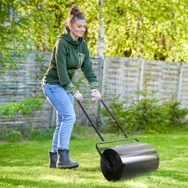 4goodz Outsunny gazonroller tuinwals 32 cm diameter 38 l water/zand vulling 3173652 large