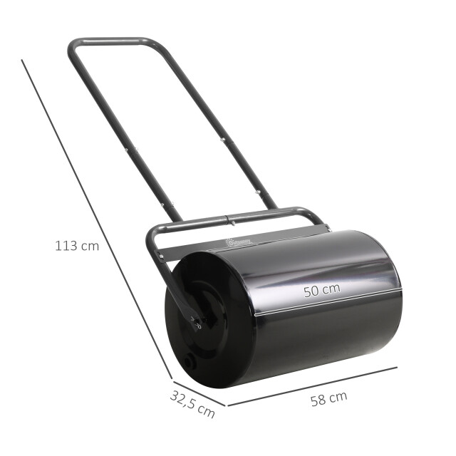 4goodz Outsunny gazonroller tuinwals 32 cm diameter 38 l water/zand vulling 3173652 large