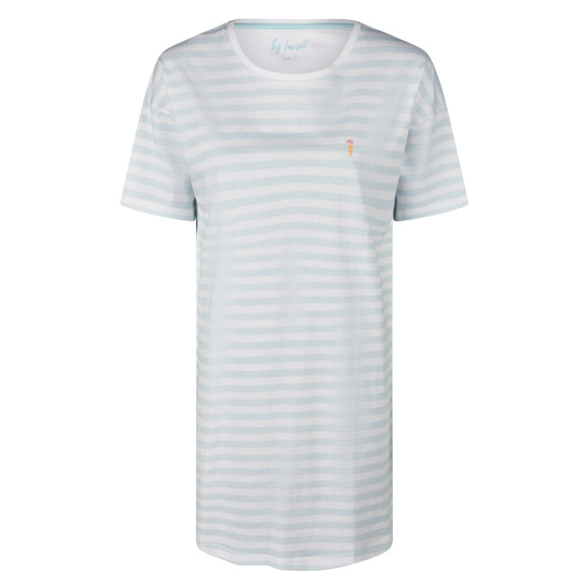 By Louise Dames nachthemd korte mouw gestreept BL-588-02 large