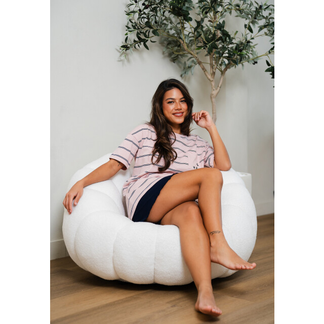 By Louise Dames korte pyjama set shortama roze BL-566-02 large