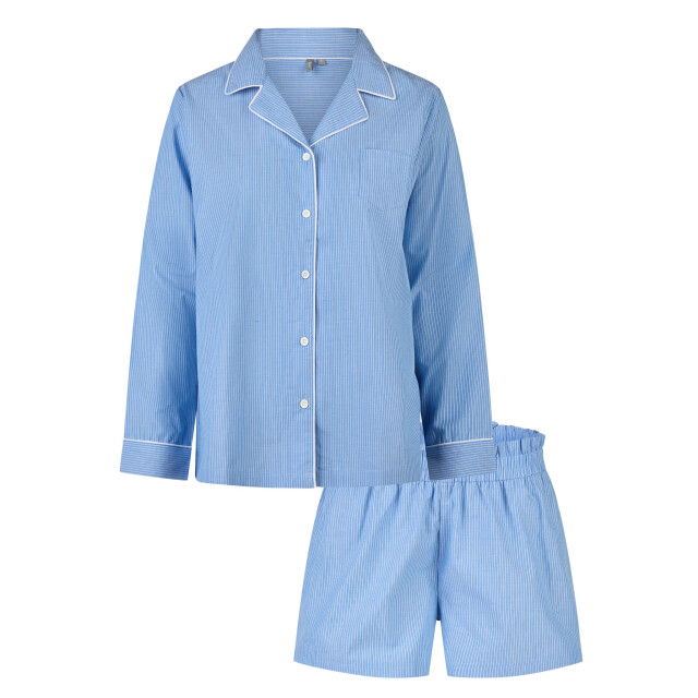 By Louise Dames pyjama set short + blouse gestreept BL-599-02 large