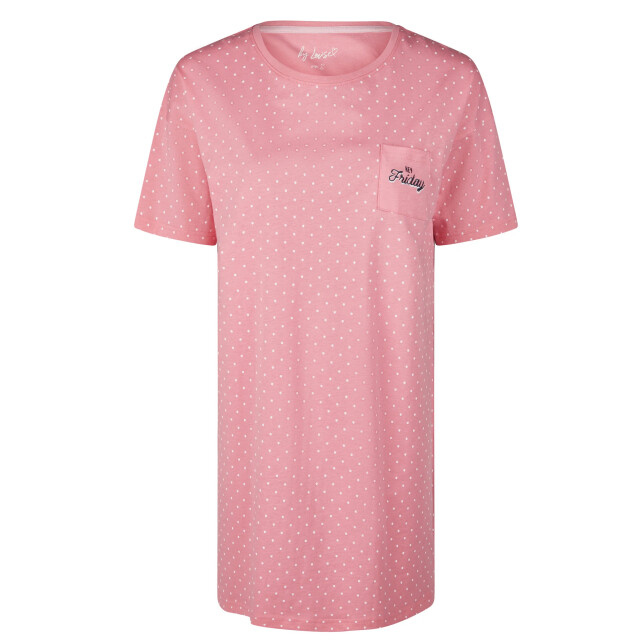 By Louise Dames nachthemd korte mouw gestipt BL-585-02 large