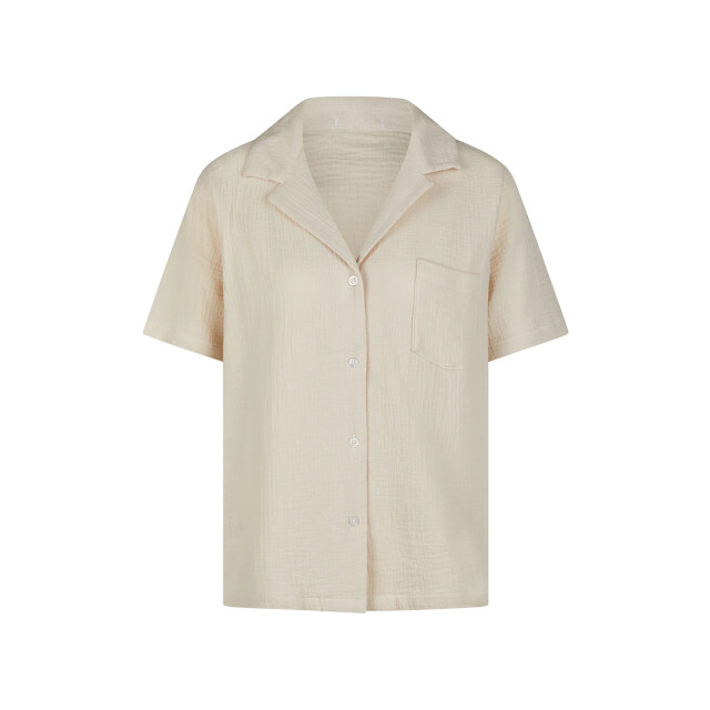 By Louise Dames korte pyjama set mousseline shortama BL-5001-02-Beige large