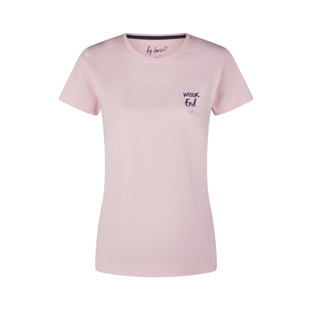 By Louise Dames korte pyjama set shortama roze weekend BL-583-02 large