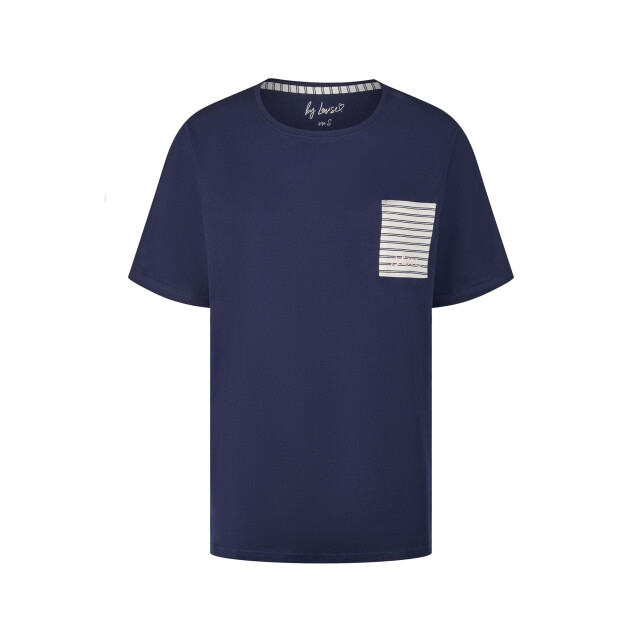 By Louise Dames korte pyjama set shortama blauw BL-567-02 large