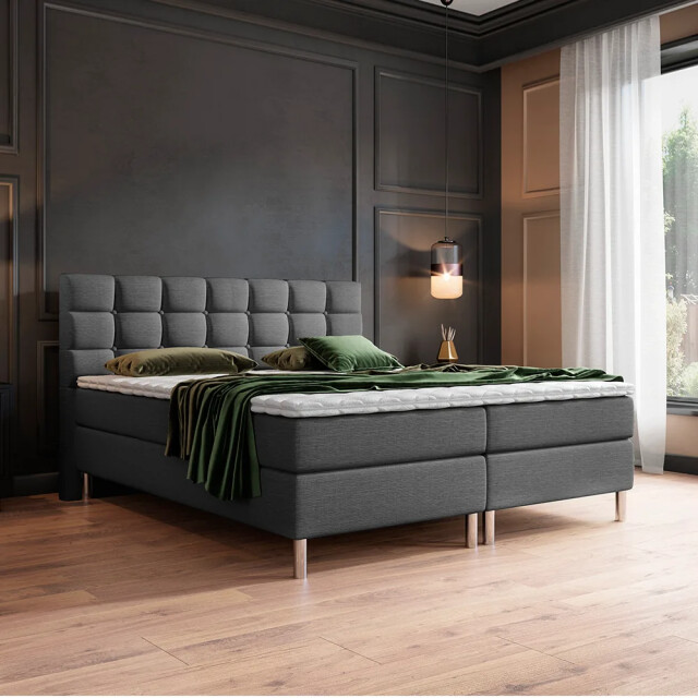 Beddenscout24 Boxspringbed helmond 160x200 inclusief cm matras en topper 3199664 large