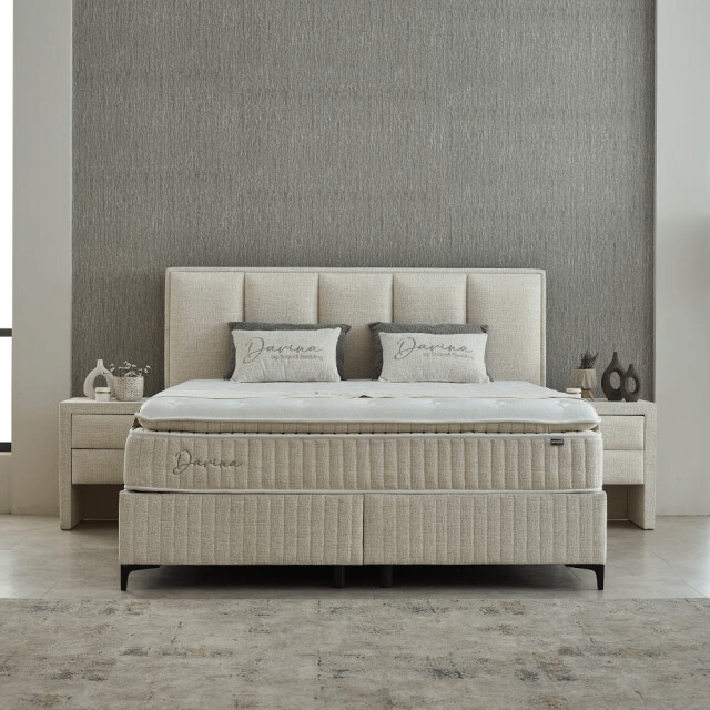 Beddenscout24 Boxspring met opbergruimte 140x200 - davina inclusief 28 cm matras en 3199348 large