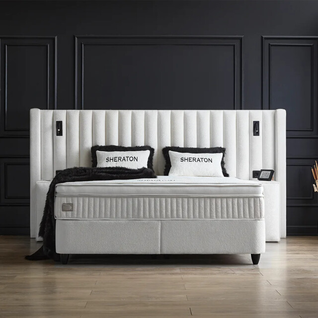 Beddenscout24 Boxspring bed met opbergruimte 180x200 cm - sheraton inclusief 32 cm 3199344 large