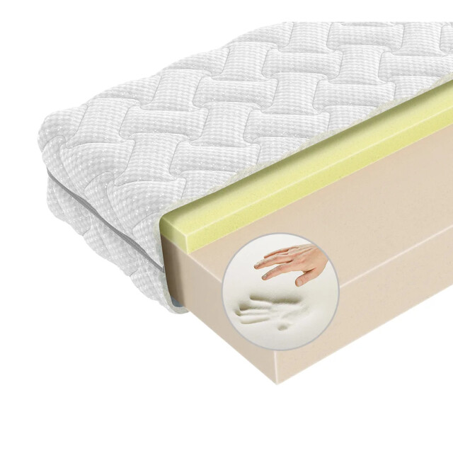 Beddenscout24 Nasa clinic matras 100x220 v52 traagschuim matras 23cm-dik ergonomisch 3199644 large