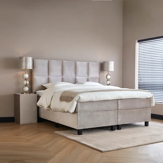 Beddenscout24 Boxspringbed 160x200 cm velvet alexia inclusief cm matras en 3199388 large