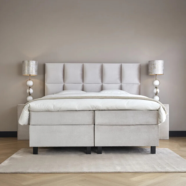 Beddenscout24 Boxspringbed 160x200 cm velvet alexia inclusief cm matras en 3199388 large