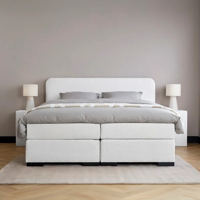 Beddenscout24 Boxspringbed 160x200 cm - fenix inclusief cm matras en topper hr- 3199429 large