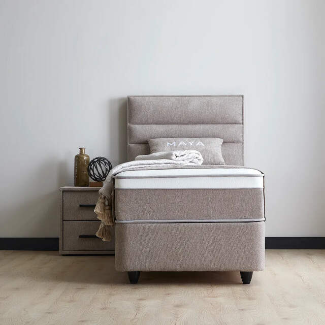 Beddenscout24 Boxspring bed met opbergruimte 90x200 cm - opbergbed maya inclusief 28 3199373 large