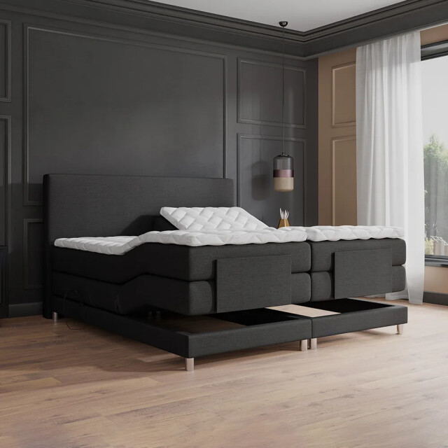 Beddenscout24 Boxspringbed elektrische nika 180x200 inclusief cm matras en topper 3199655 large