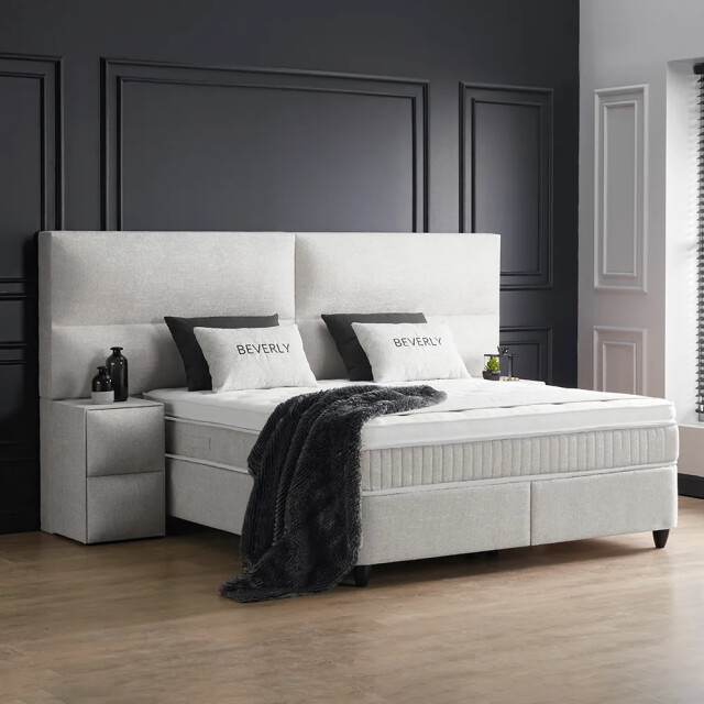 Beddenscout24 Boxspring bed met opbergruimte 180x200 cm - beverly inclusief 32 cm 3199340 large