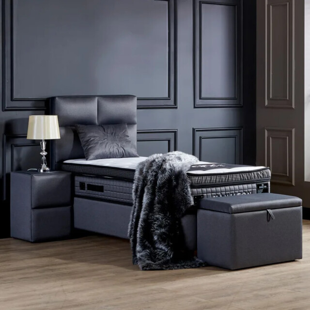 Beddenscout24 Boxspring bed met opbergruimte 120x200 cm - opbergbed hamilton 3199542 large
