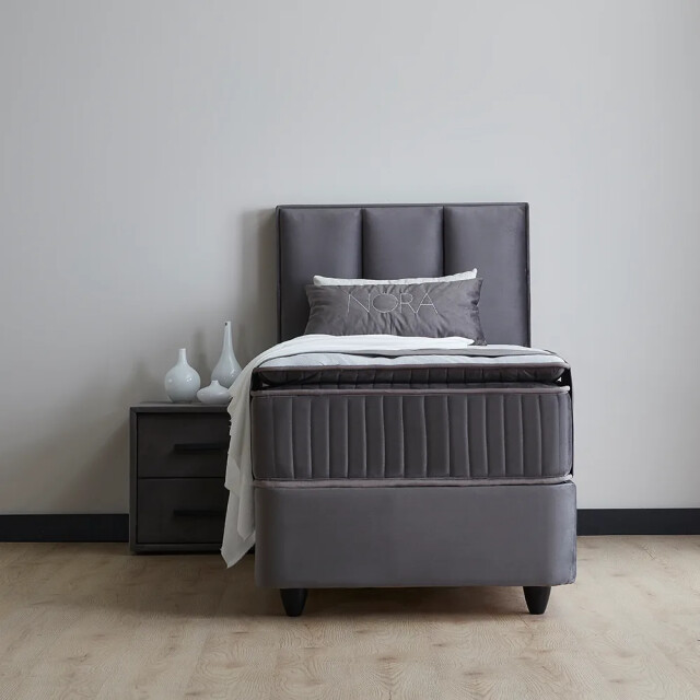 Beddenscout24 Boxspring bed met opbergruimte 90x200 cm - opbergbed nora inclusief 28 3199382 large