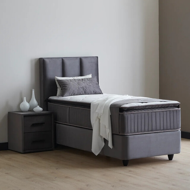 Beddenscout24 Boxspring bed met opbergruimte 90x200 cm - opbergbed nora inclusief 28 3199382 large