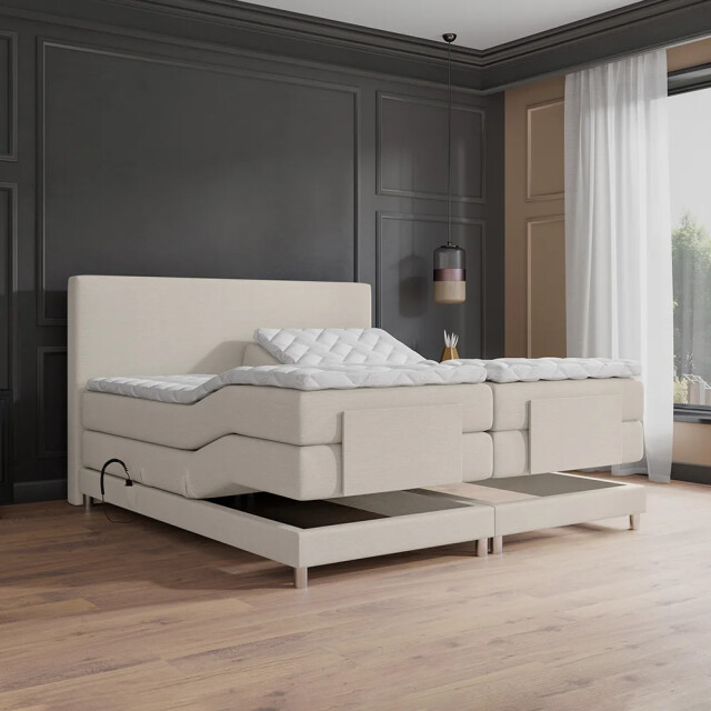 Beddenscout24 Boxspringbed elektrische nika 180x200 inclusief cm matras en topper 3199658 large