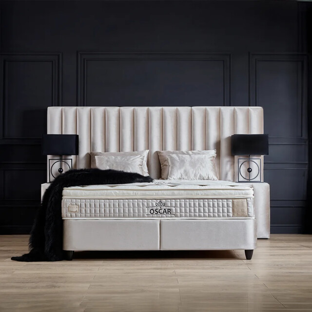 Beddenscout24 Boxspring bed met opbergruimte 160x200 cm - oscar inclusief 30 cm 3199396 large